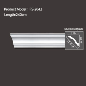FS-2042 - Plain Chair Rail Moulding - msjdecor