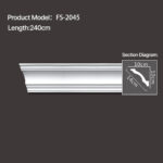 FS-2045 - Plain Chair Rail Moulding - msjdecor