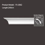 FS-2062 - Plain Chair Rail Moulding - msjdecor