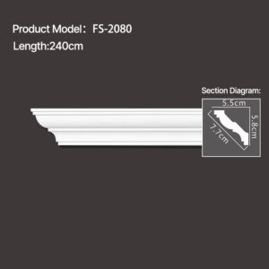 FS-2080 - Plain Chair Rail Moulding - msjdecor