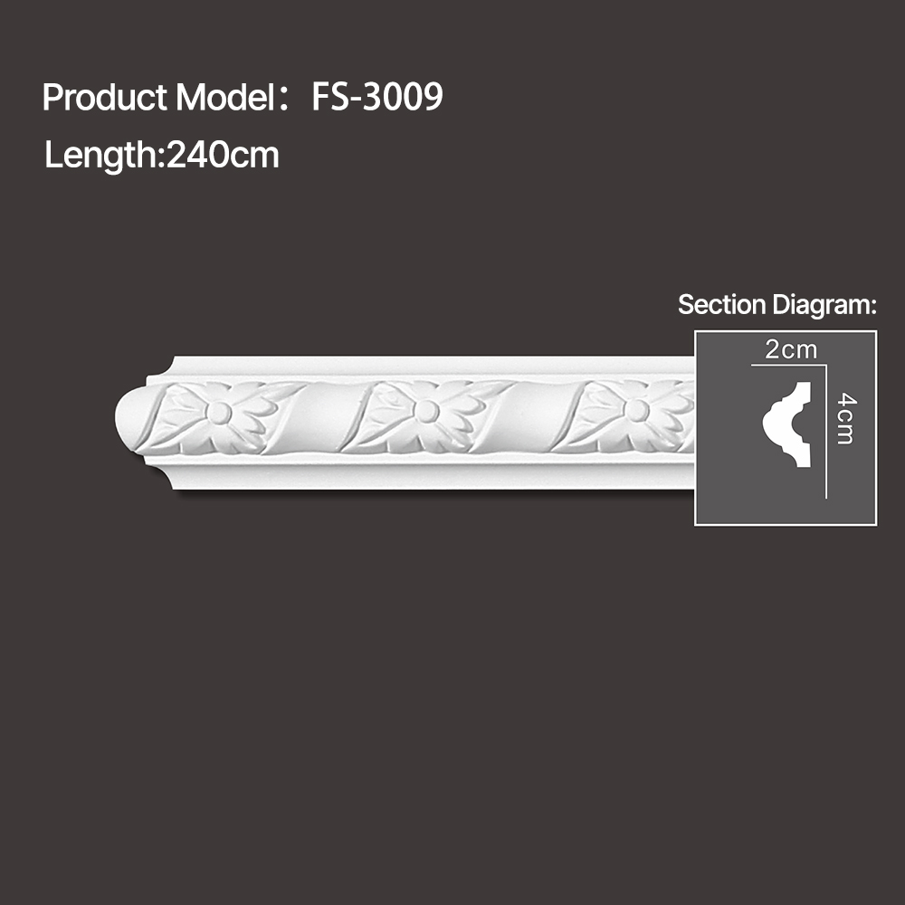 FS-3009 - Carved Chair Rail Moulding - msjdecor