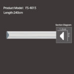 FS-4015 - Plain Flat Moulding Series - msjdecor