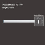 FS-4109 - Plain Flat Moulding Series - msjdecor