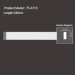 FS-4113 - Plain Flat Moulding Series - msjdecor