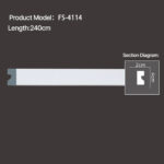 FS-4114 - Plain Flat Moulding Series - msjdecor