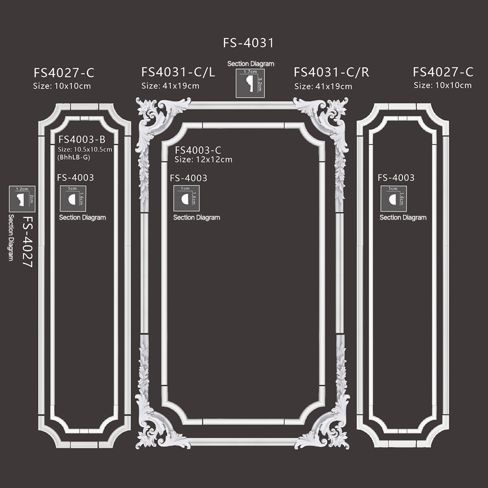 FS4027 4031 - corner & Frames - msjdecor