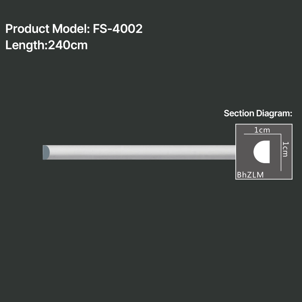 FS-4135 PU Plain Chair Rail Moulding