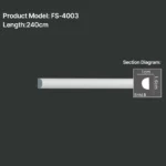 FS-4003 PU Plain Chair Rail Moulding