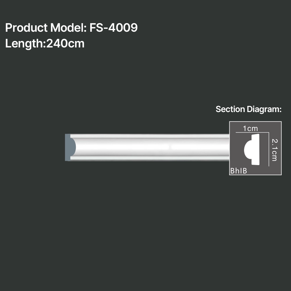 FS-4009PU Plain Chair Rail Moulding