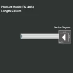 FS-4013 PU Plain Chair Rail Moulding