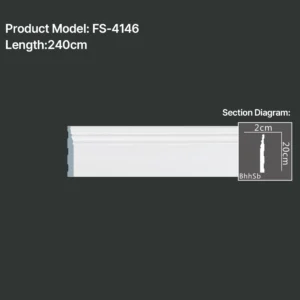 FS-4146 PU Baseboard Moulding