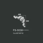 FS-5038 PU one-piece corner ornament for wall frame decoration