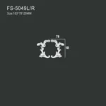 FS-5049L R PU decorative ornament for wall and ceiling decoration