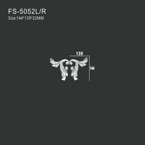 FS-5052L R PU decorative ornament for wall and ceiling decoration