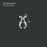 FS-5053L R PU decorative ornament for wall and ceiling decoration