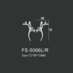 FS-5066L R PU decorative ornament for wall and ceiling decoration