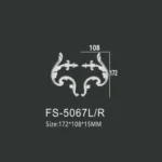 FS-5067L R PU decorative ornament for wall and ceiling decoration
