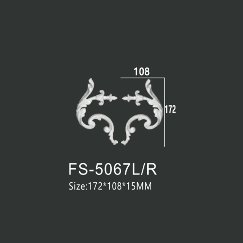 FS-5067L R PU decorative ornament for wall and ceiling decoration