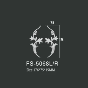 FS-5068L R PU decorative ornament for wall and ceiling decoration
