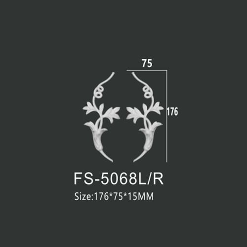 FS-5068L R PU decorative ornament for wall and ceiling decoration
