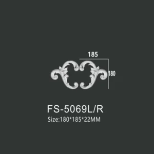 FS-5069L R PU decorative ornament for wall and ceiling decoration