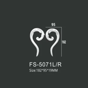 FS-5071L R PU decorative ornament for wall and ceiling decoration