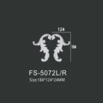 FS-5072L R PU decorative ornament for wall and ceiling decoration