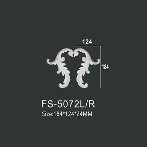 FS-5072L R PU decorative ornament for wall and ceiling decoration