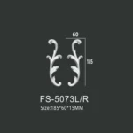 FS-5073L R PU decorative ornament for wall and ceiling decoration