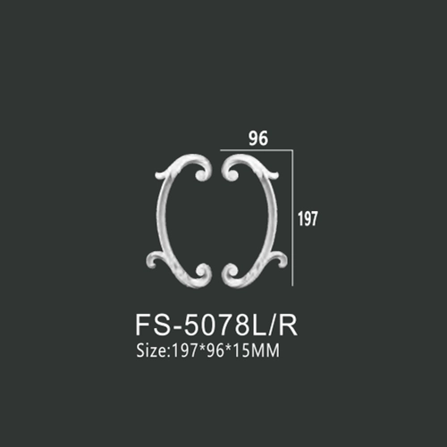 FS-5078L R PU decorative ornament for wall and ceiling decoration