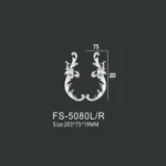 FS-5080L R PU decorative ornament for wall and ceiling decoration