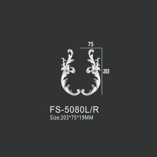 FS-5080L R PU decorative ornament for wall and ceiling decoration