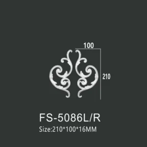 FS-5086L R PU decorative ornament for wall and ceiling decoration
