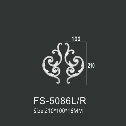 FS-5086L R PU decorative ornament for wall and ceiling decoration
