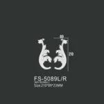 FS-5089L R PU decorative ornament for wall and ceiling decoration