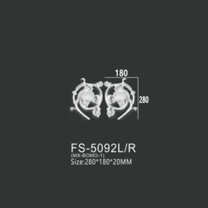 FS-5092L R PU decorative ornament for wall and ceiling decoration