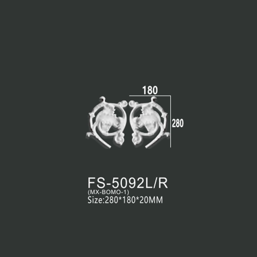 FS-5092L R PU decorative ornament for wall and ceiling decoration