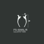 FS-5095L R PU decorative ornament for wall and ceiling decoration