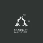 FS-5096L R PU decorative ornament for wall and ceiling decoration