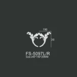 FS-5097L R PU decorative ornament for wall and ceiling decoration