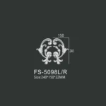 FS-5098L R PU decorative ornament for wall and ceiling decoration