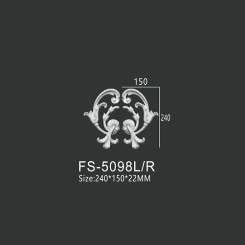 FS-5098L R PU decorative ornament for wall and ceiling decoration