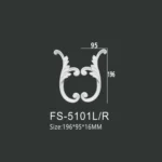 FS-5101L R PU decorative ornament for wall and ceiling decoration