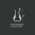 FS-5103L R PU decorative ornament for wall and ceiling decoration