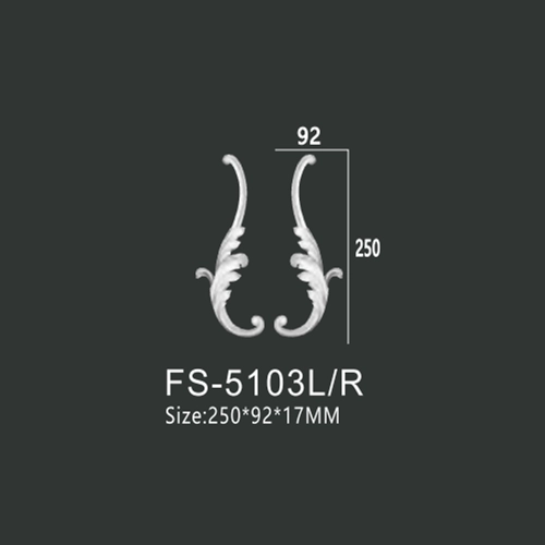 FS-5103L R PU decorative ornament for wall and ceiling decoration