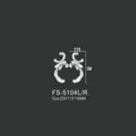 FS-5104L R PU decorative ornament for wall and ceiling decoration