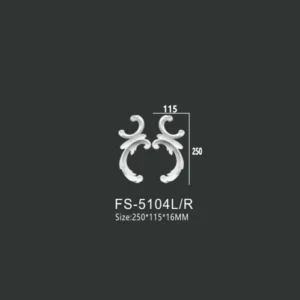 FS-5104L R PU decorative ornament for wall and ceiling decoration