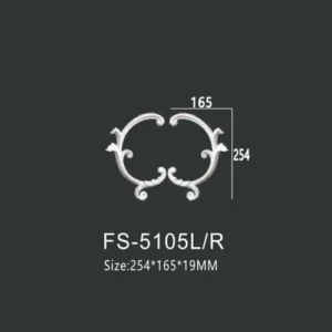 FS-5105L R PU decorative ornament for wall and ceiling decoration