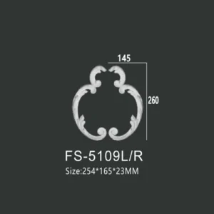 FS-5109L R PU decorative ornament for wall and ceiling decoration