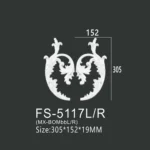 FS-5117L R PU decorative ornament for wall and ceiling decoration